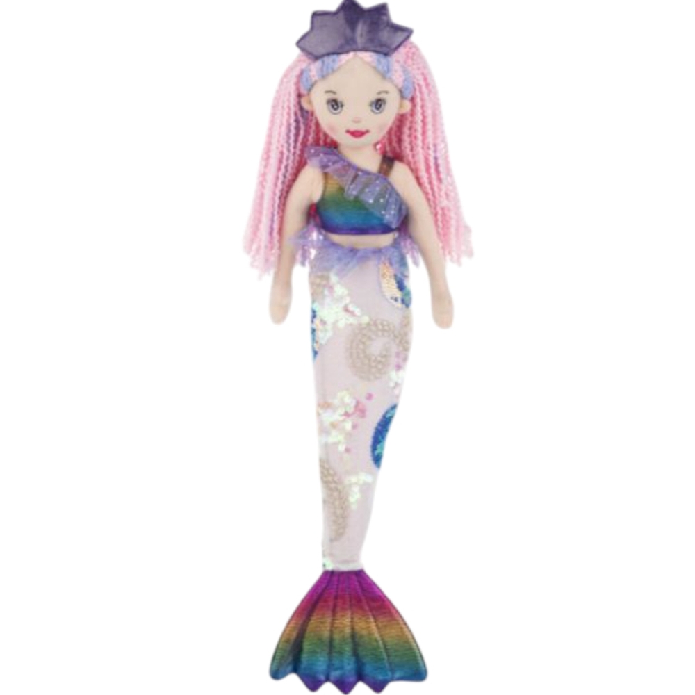 Colorful Mermaid Doll with Braided Hair Rain - Picture 2 of 2